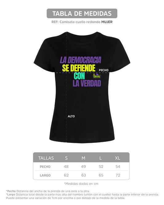 Camiseta “La Democracia se Defiende con la Verdad” – Edición Inspiración Cívica